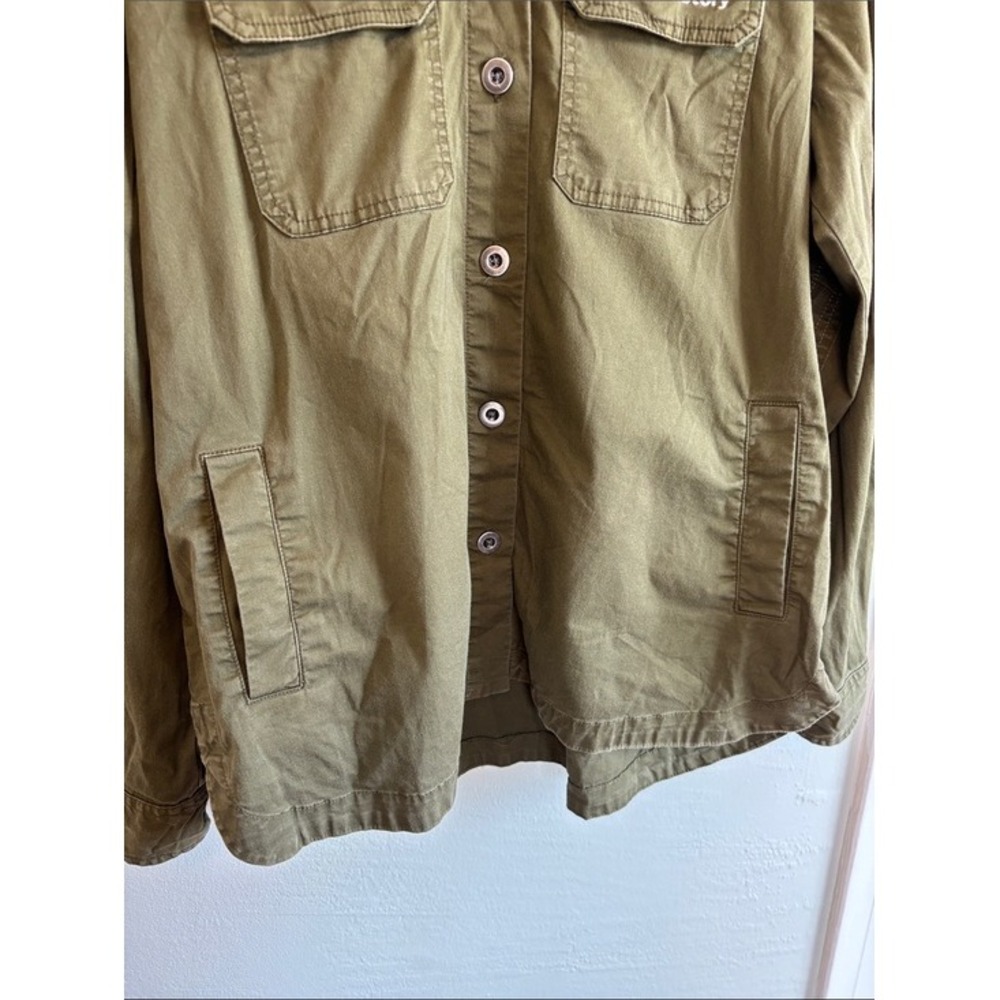 Idyllwind Western Boho Military Shirt Jacket Patches Embroidery Pockets - Picture 6 of 14